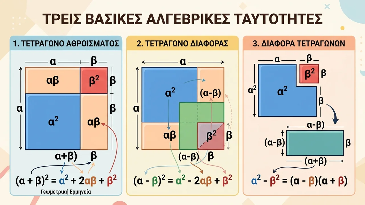 Βασικές Αλγεβρικές Ταυτότητες: Κατανόηση & Εφαρμογές