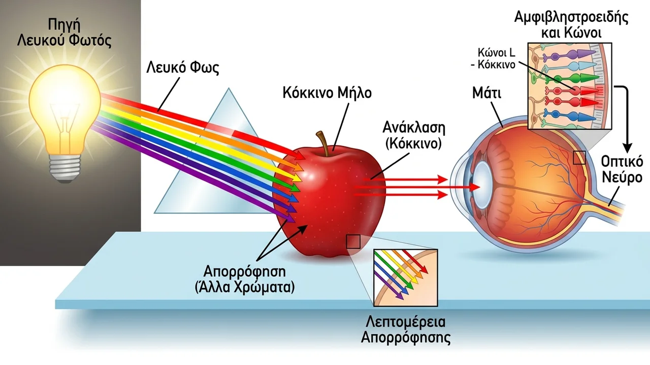 Γιατί βλέπουμε τα αντικείμενα με διαφορετικά χρώματα;