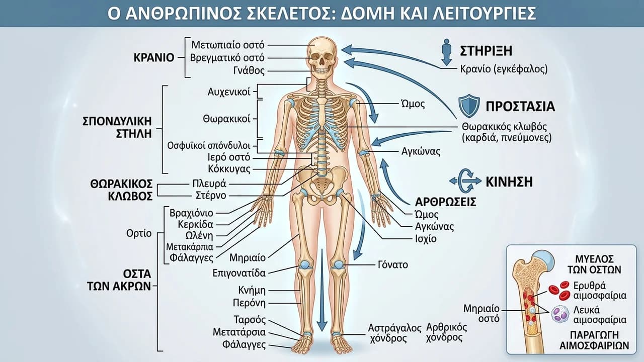 Δομή και Λειτουργία του Σκελετικού Συστήματος