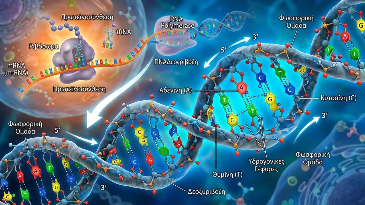 Δομή του DNA και Μεταφορά Γενετικών Πληροφοριών