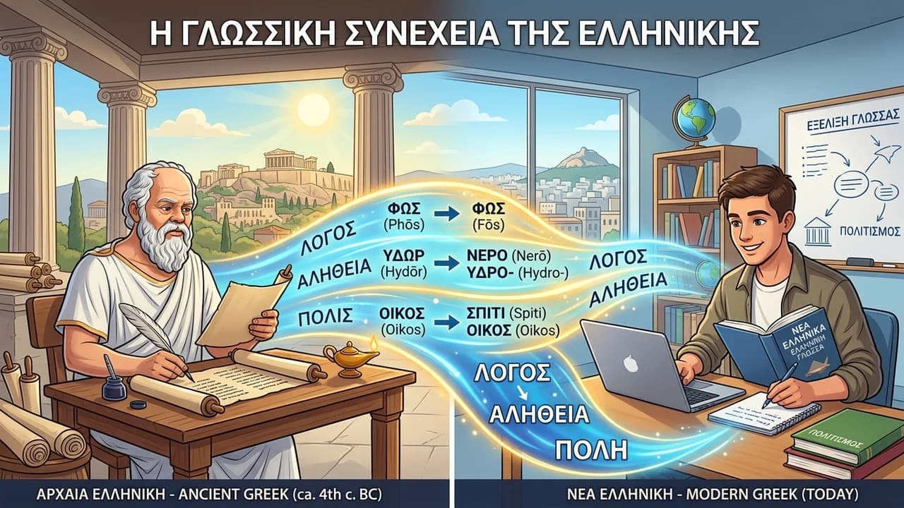 Ετυμολογική Σχέση Αρχαίων και Νέων Ελληνικών Λέξεων
