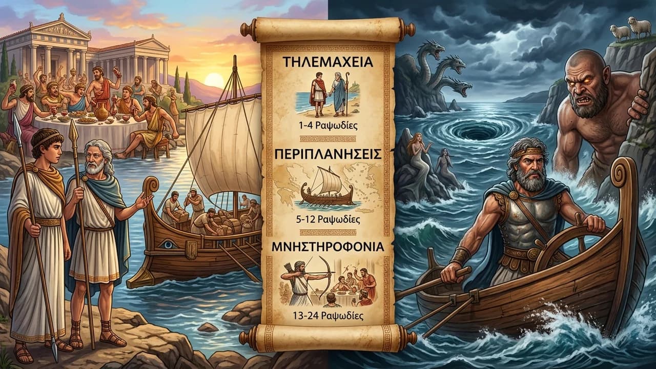 Η Δομή και το Περιεχόμενο της Οδύσσειας του Ομήρου