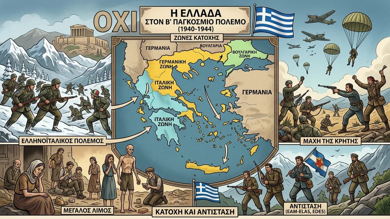Η Ελλάδα στον Β' Παγκόσμιο Πόλεμο και η περίοδος της Κατοχής