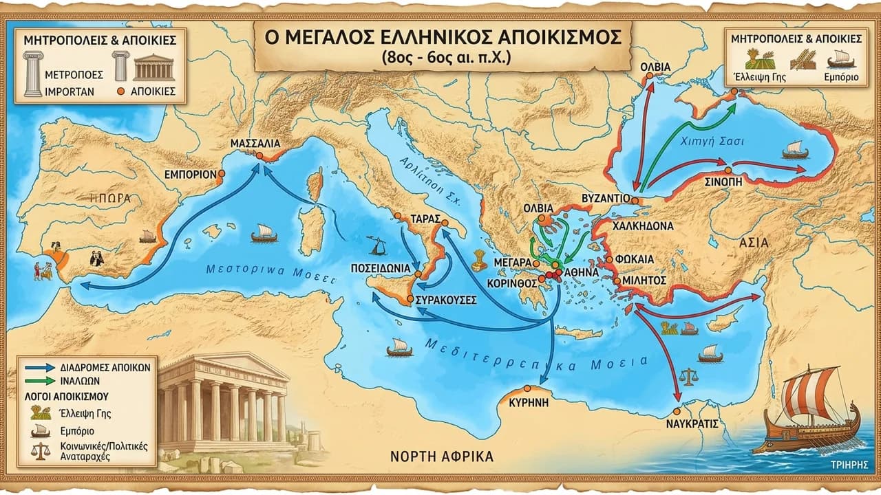 Η Ελληνική Αποικιοκρατία: Αίτια και Χαρακτηριστικά