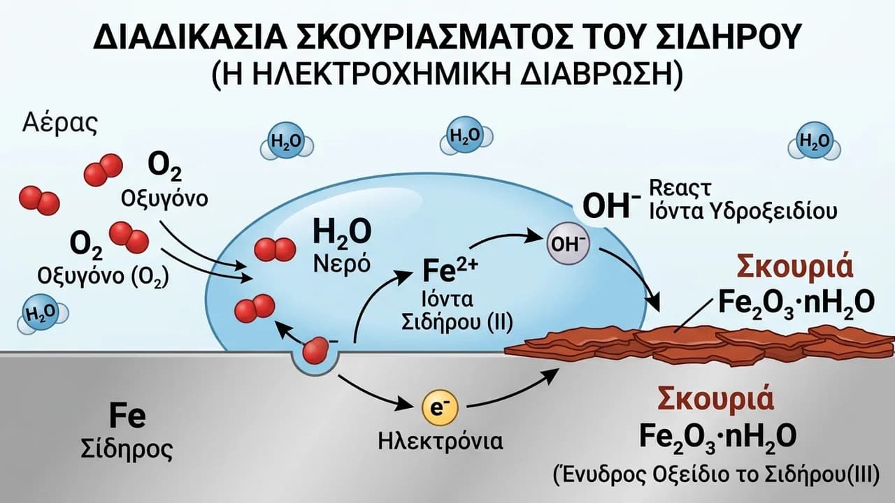 Η Σκουριά του Σιδήρου: Ο Ρόλος της Υγρασίας και του Οξυγόνου