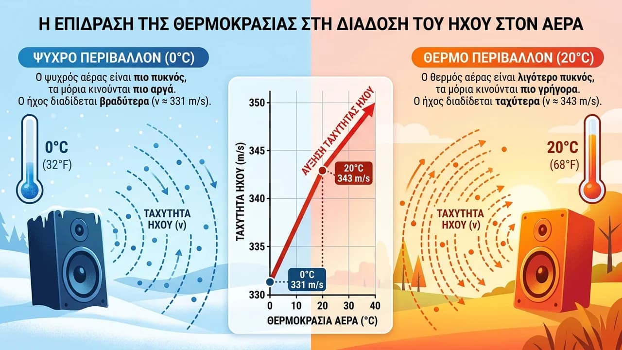 Η Ταχύτητα του Ήχου στον Αέρα: Τι είναι και πώς μεταβάλλεται;