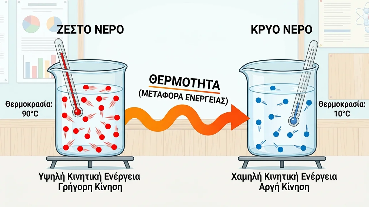 Θερμότητα vs Θερμοκρασία: Κατανοώντας τη Διαφορά