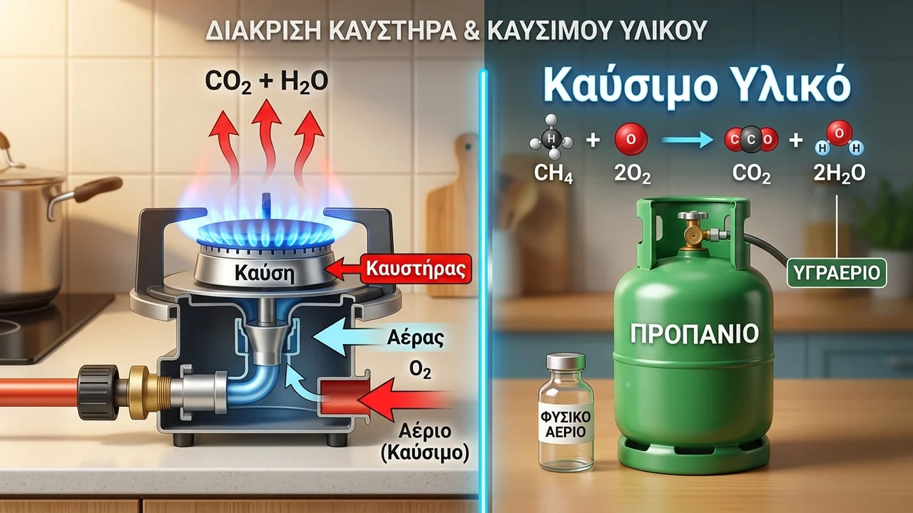 Καύσιμο Υλικό vs. Καυστήρας: Η Διαφορά στην Καύση