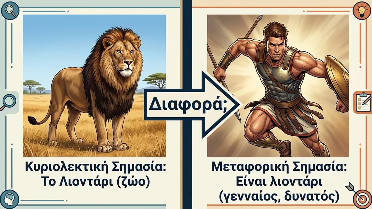 Κυριολεκτική vs Μεταφορική Σημασία: Η Βασική Διαφορά