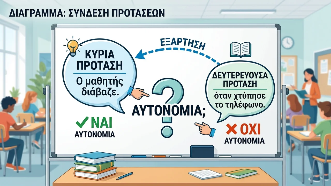 Κύριες και Δευτερεύουσες Προτάσεις: Η Διαφορά τους