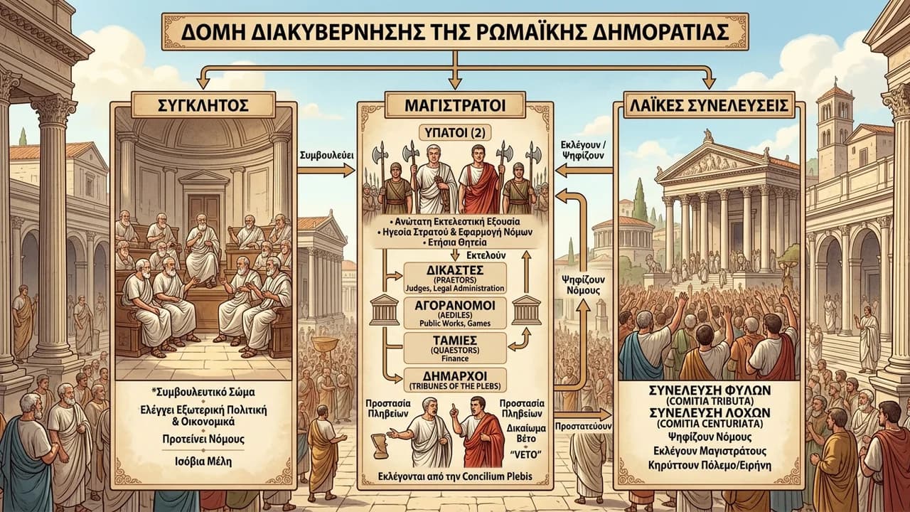 Οι Κύριοι Θεσμοί Διακυβέρνησης της Αρχαίας Ρώμης