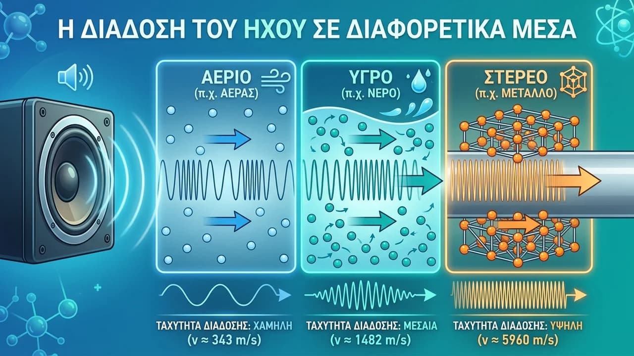 Ο Ήχος: Τι είναι και πώς διαδίδεται στα υλικά;