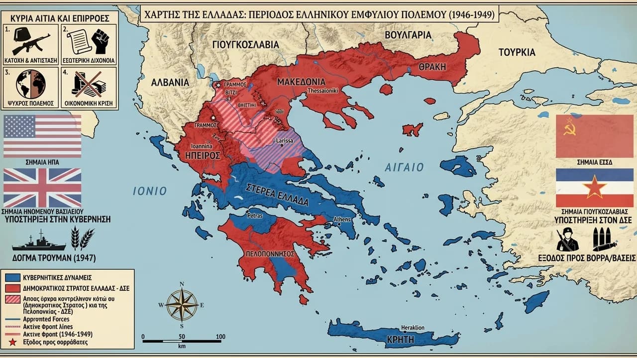 Ο Ελληνικός Εμφύλιος Πόλεμος: Τι ήταν και γιατί ξέσπασε;