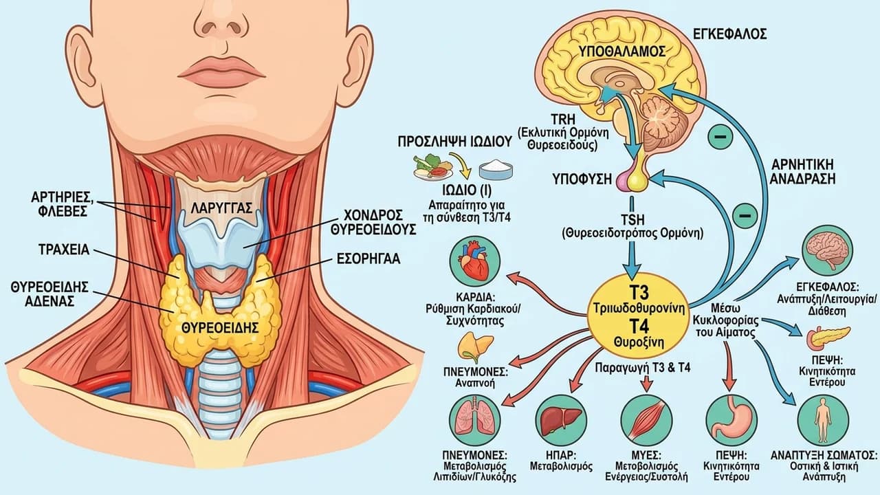 Ο Θυρεοειδής Αδένας: Λειτουργία και Ρύθμιση