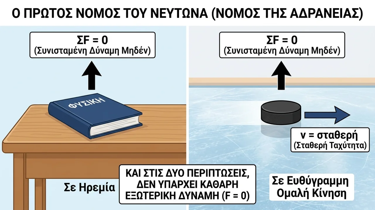 Ο Πρώτος Νόμος του Νεύτωνα: Η Αρχή της Αδράνειας