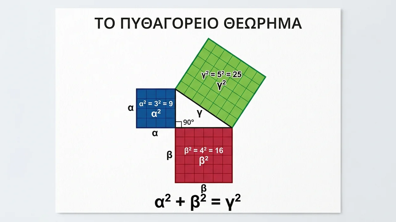 Πυθαγόρειο Θεώρημα: Απόδειξη και Εφαρμογές