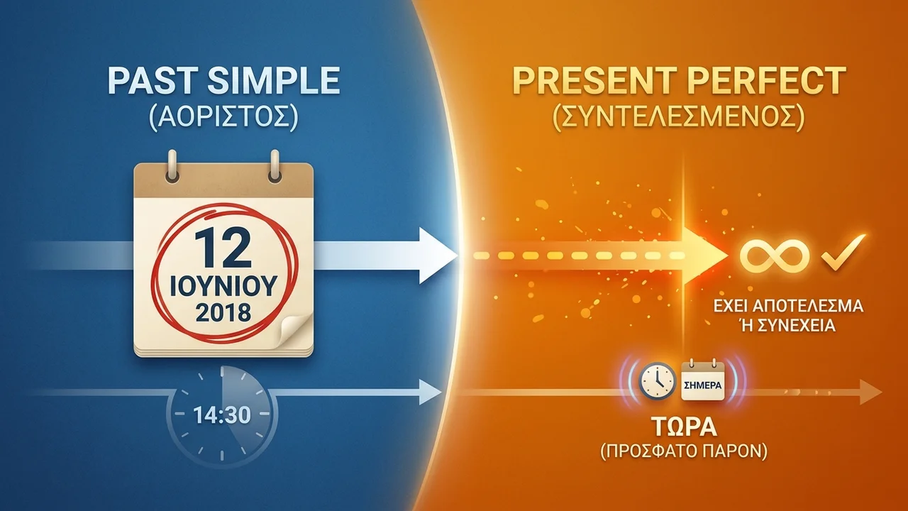 Πότε χρησιμοποιούμε Present Perfect και Past Simple στα Αγγλικά;