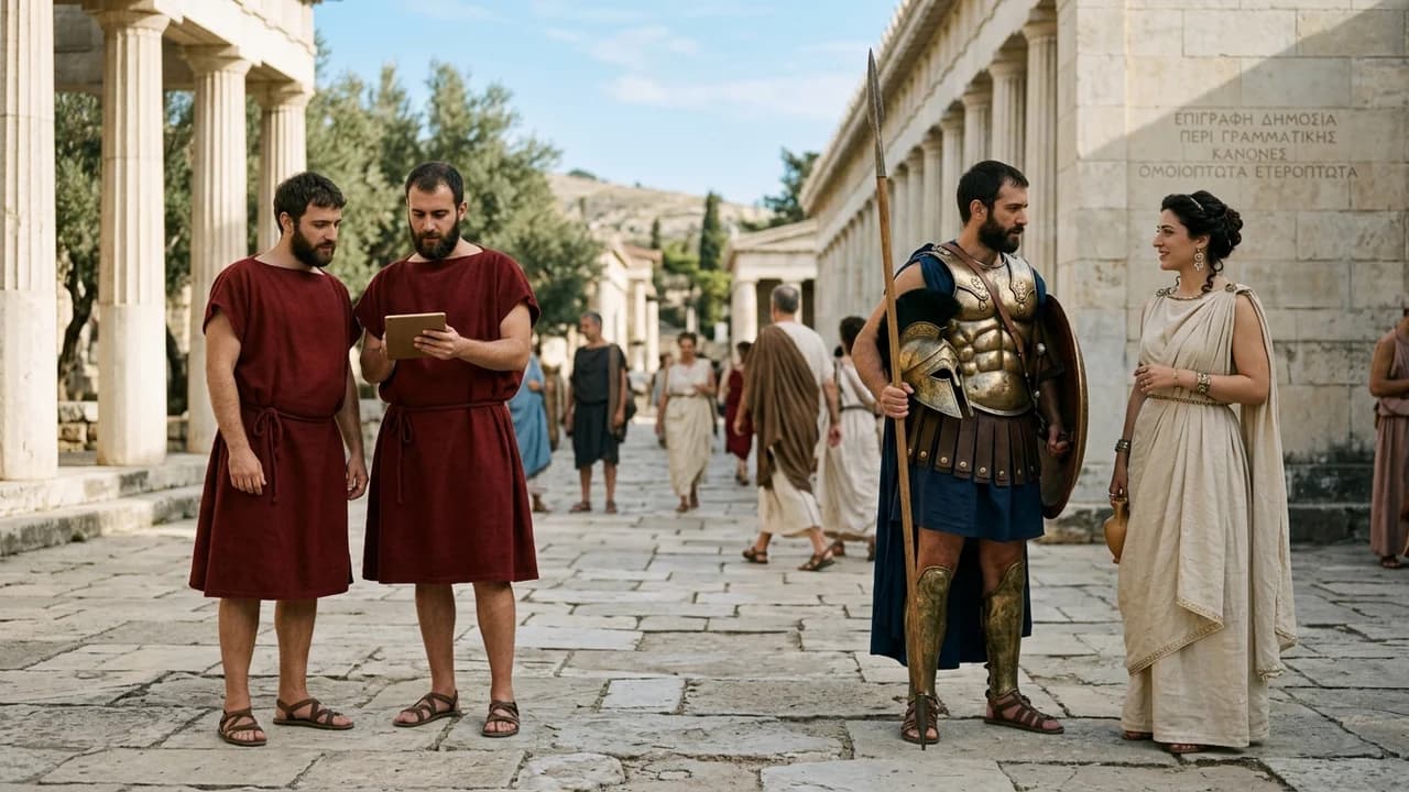 Πώς να αναγνωρίσετε Ομοιόπτωτα και Ετερόπτωτα Προσδιοριστικά στα Αρχαία Ελληνικά;