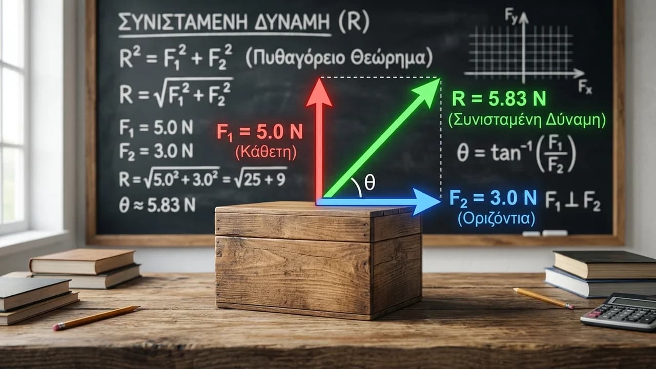 Πώς σχεδιάζουμε τις δυνάμεις και πώς βρίσκουμε τη συνισταμένη τους;