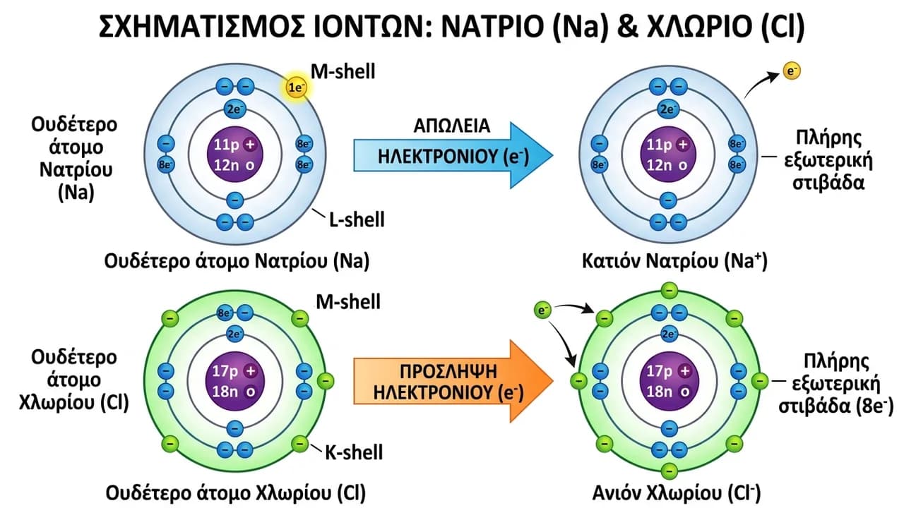 Σχηματισμός Ιόντων από Ουδέτερα Άτομα: Οδηγός