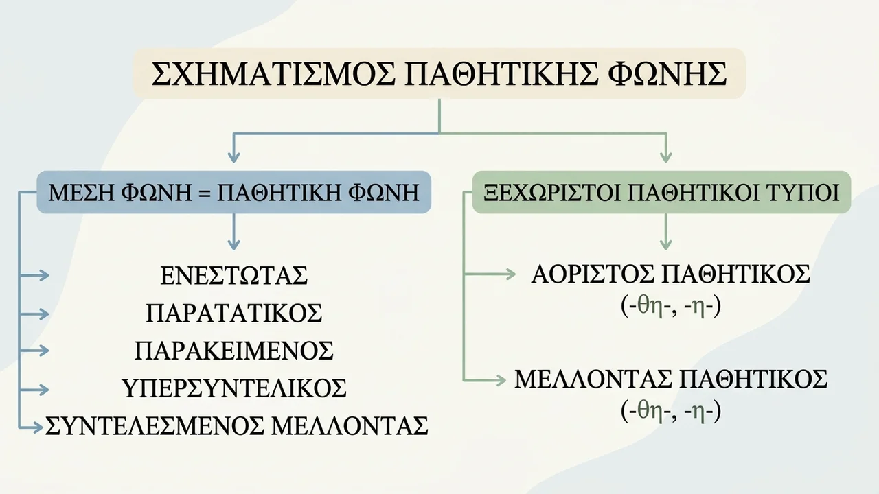 Σχηματισμός Παθητικής Φωνής στους Χρόνους των Αρχαίων Ελληνικών