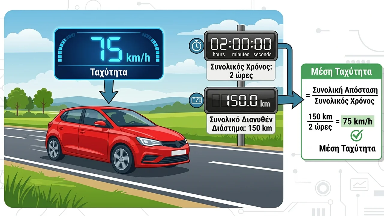 Ταχύτητα vs Μέση Ταχύτητα: Κατανόηση της Διαφοράς