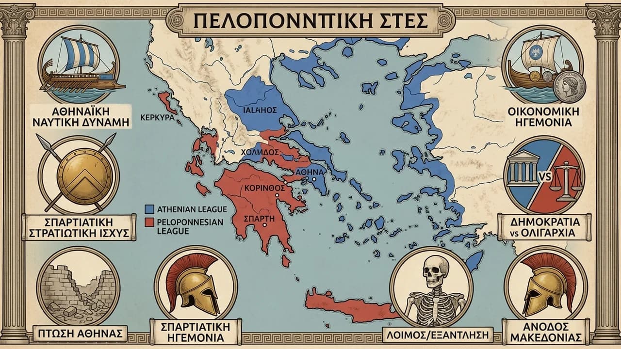 Τα Αίτια και οι Συνέπειες του Πελοποννησιακού Πολέμου