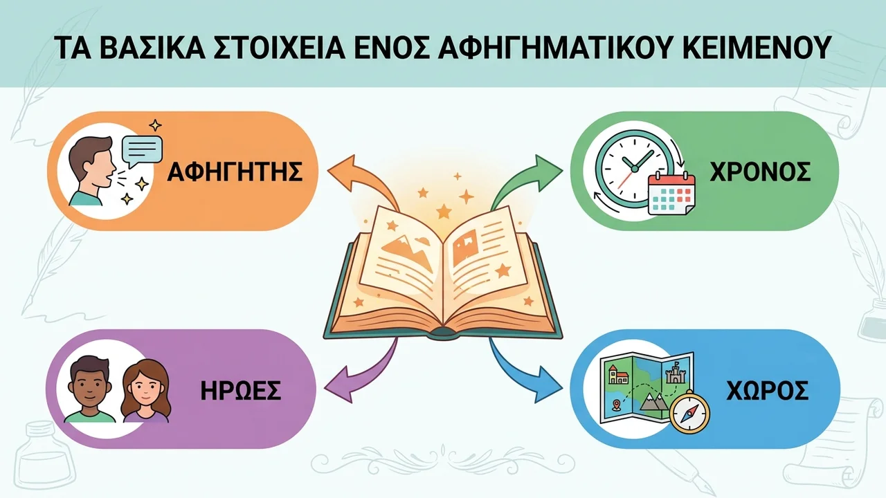 Τα Βασικά Στοιχεία Ενός Αφηγηματικού Κειμένου