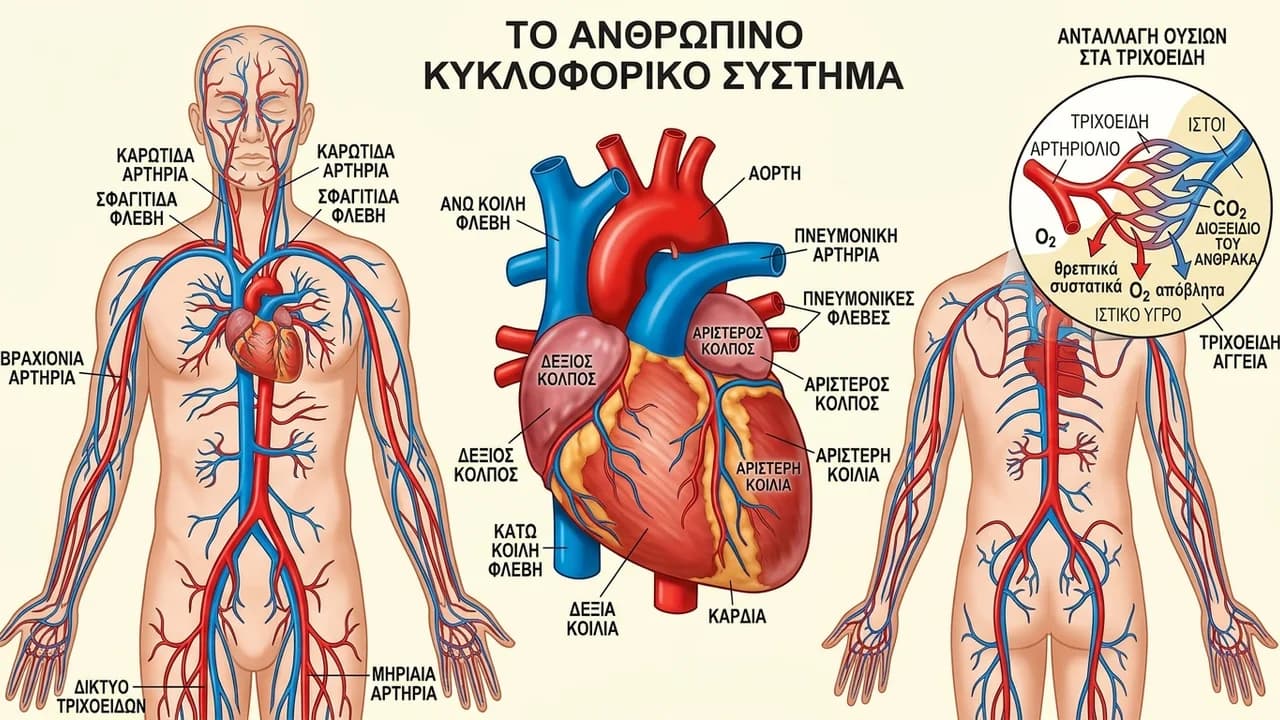Τα Όργανα του Κυκλοφορικού Συστήματος: Μια Αναλυτική Επισκόπηση