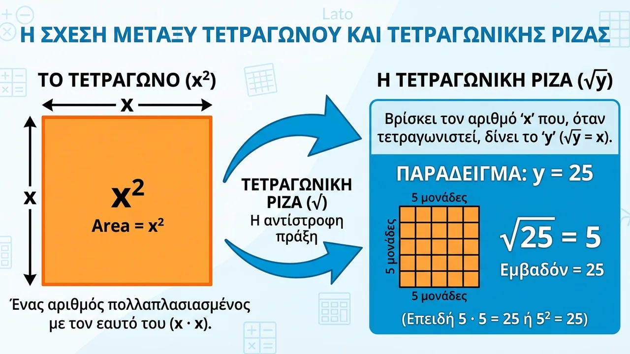 Τι είναι η τετραγωνική ρίζα και πώς την υπολογίζουμε;