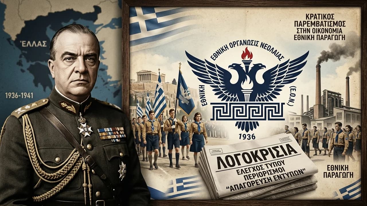 Το καθεστώς της δικτατορίας του Ιωάννη Μεταξά (4ης Αυγούστου)