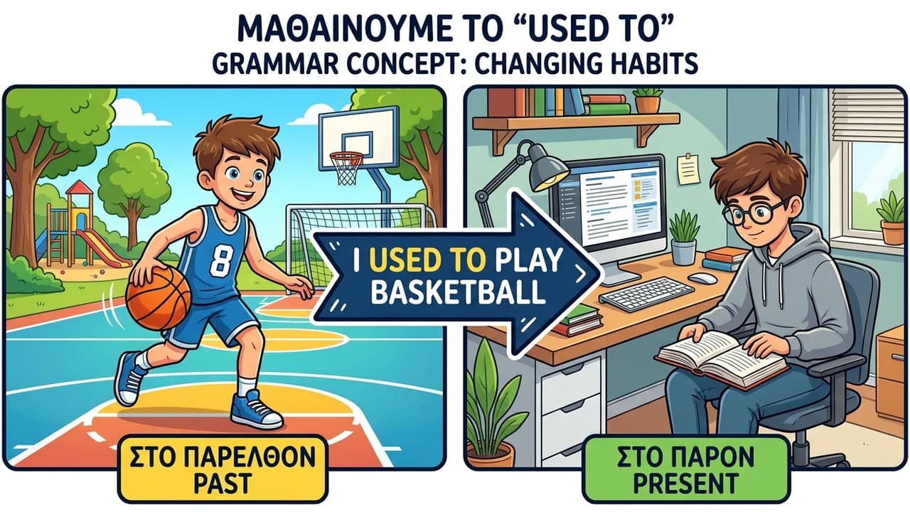 Το «used to»: Εκφράζοντας συνήθειες του παρελθόντος