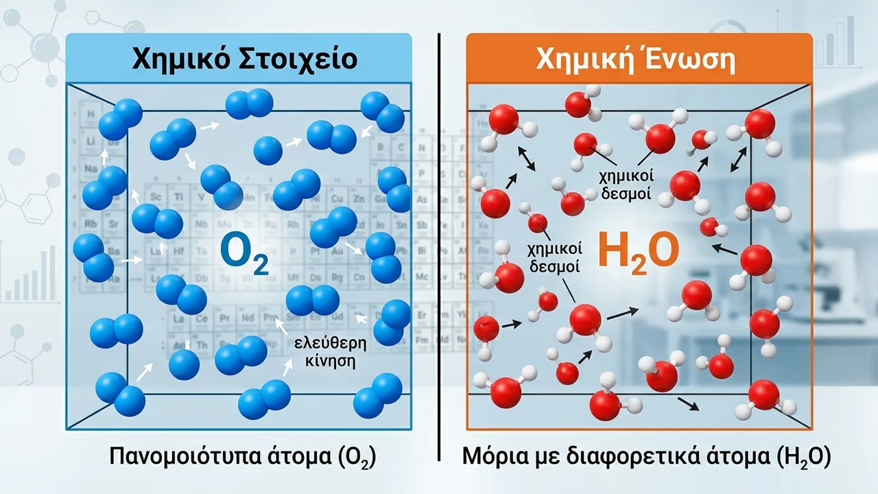 Χημικό Στοιχείο και Χημική Ένωση: Η Ουσιαστική Διαφορά